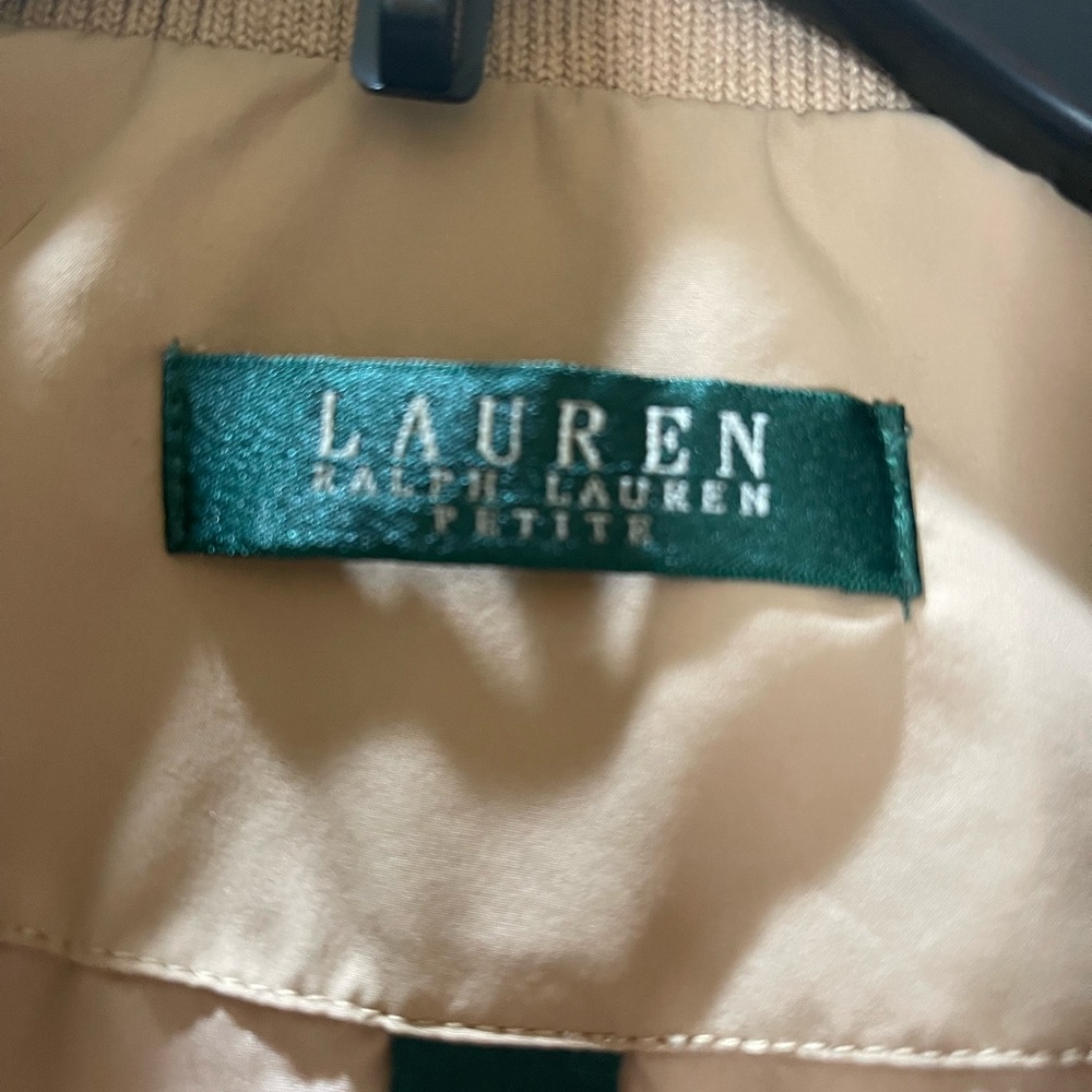Ralph Lauren Quilted Puffer Vest Khaki Color Size PM/M - Picture 8 of 9